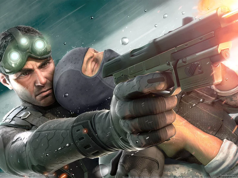 выстрел, пистолет, chaos theory, tom clancys splinter cell