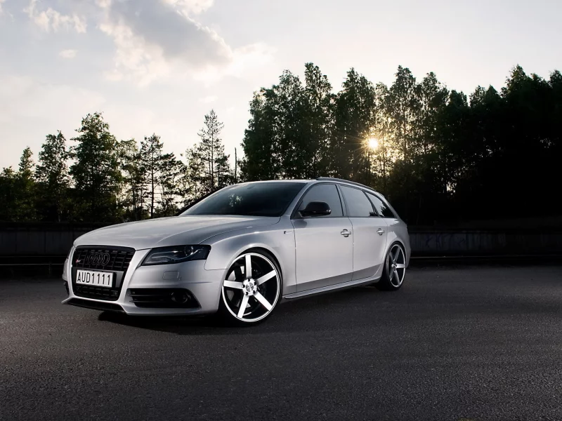 универсал, tuning, s4, audi, солнце, ауди, тюнинг, деревья