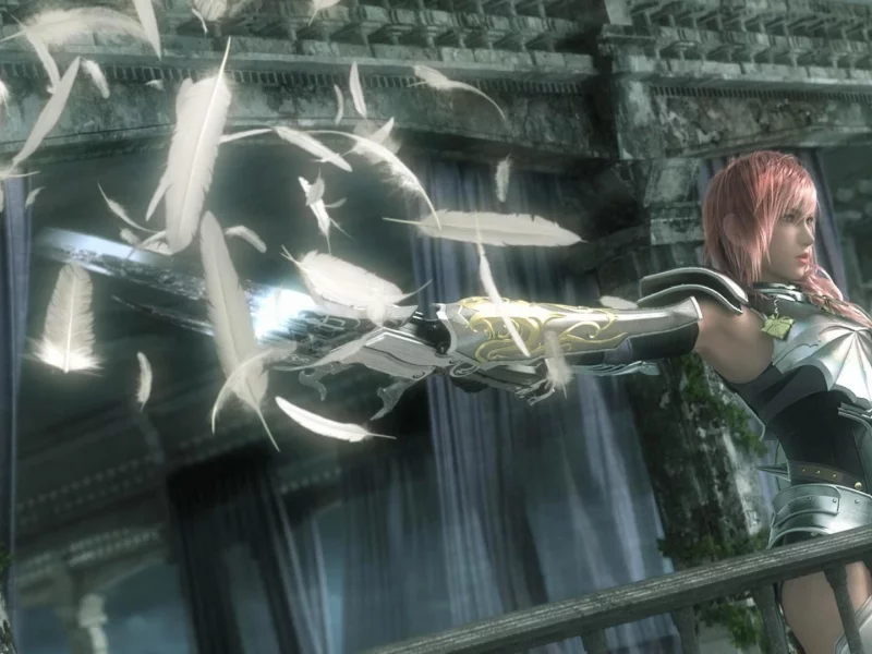 перья, xiii-2, оружие, доспех, lightning, final fantasy, final fantasy
