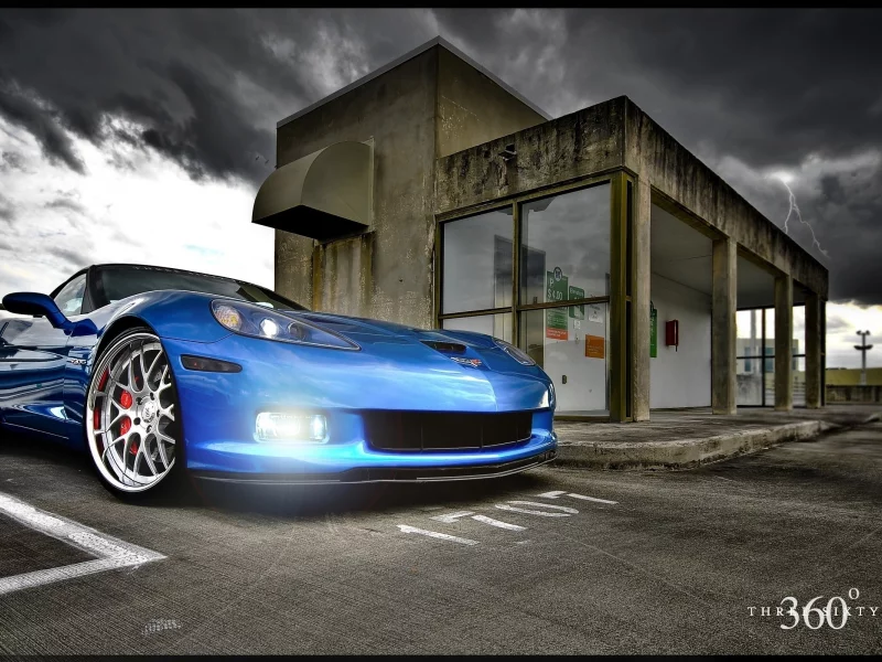 авто, заправочная станция, corvette, chevrolet