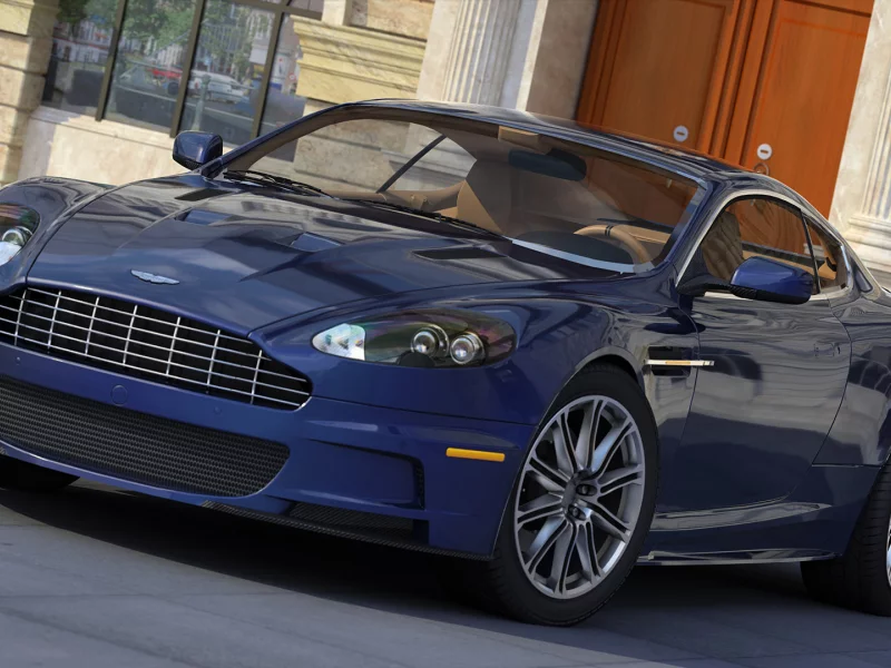 синий, dbs, aston martin