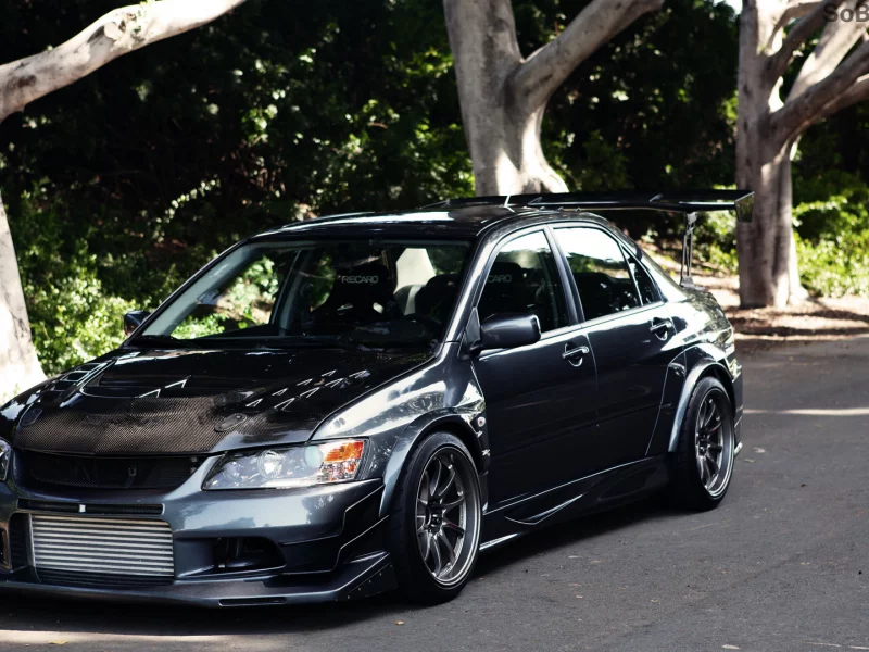 black, mitsubishi, lancer