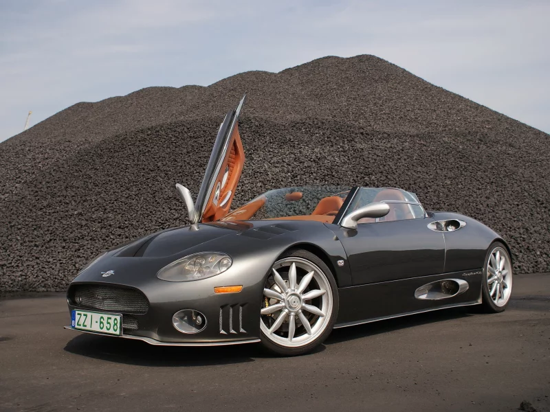 spyker, серый, шлакоотвал, спайкер, с8, спайдер, красивый, редкий, диски, c8, суперкар, spyder