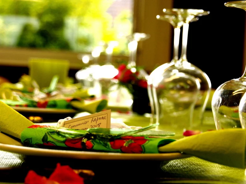 салфетка, макро, glasses, бокалы, macro, serviette, тарелка, стол, 1920x1080, plate, table