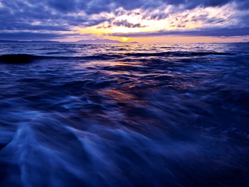 море, синее, солнце, вода, небо