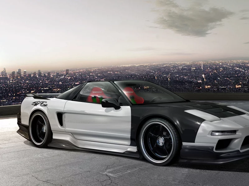 nsx, город, acura