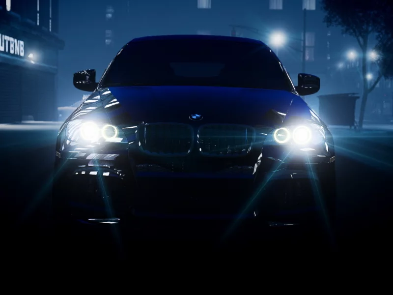bmw x3, машина, gta 4, туман