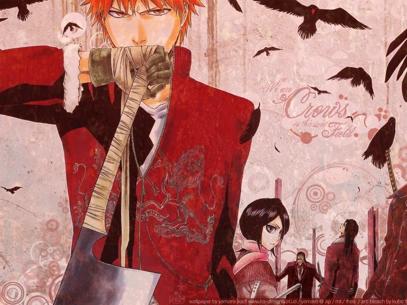 ichigo, блич, bleach, crows