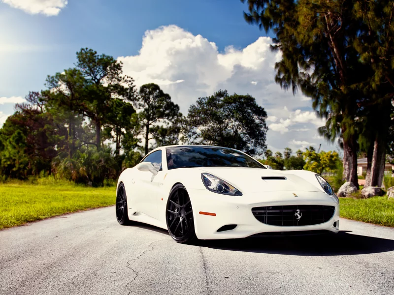 лошадка, белая, california, ferrari