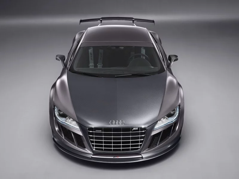 серая, audi, r8 spyder