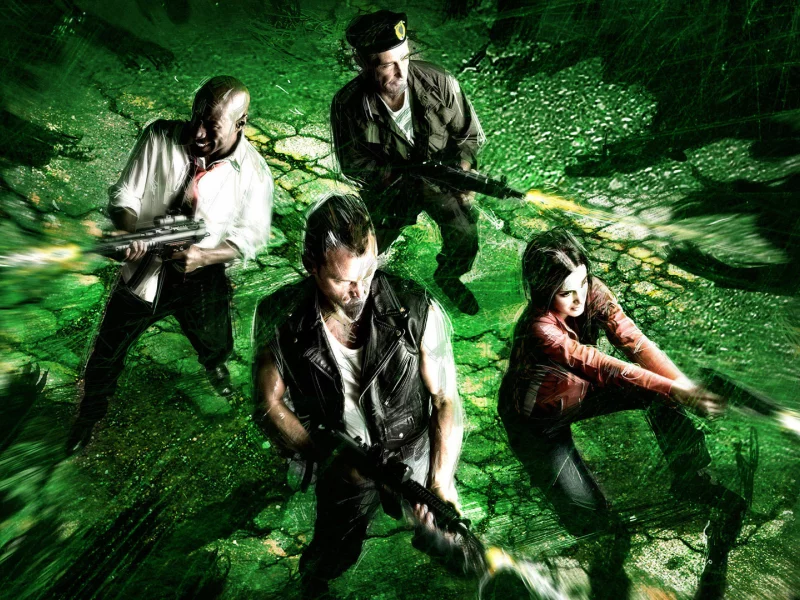 игра, зомби, left 4 dead, окружены