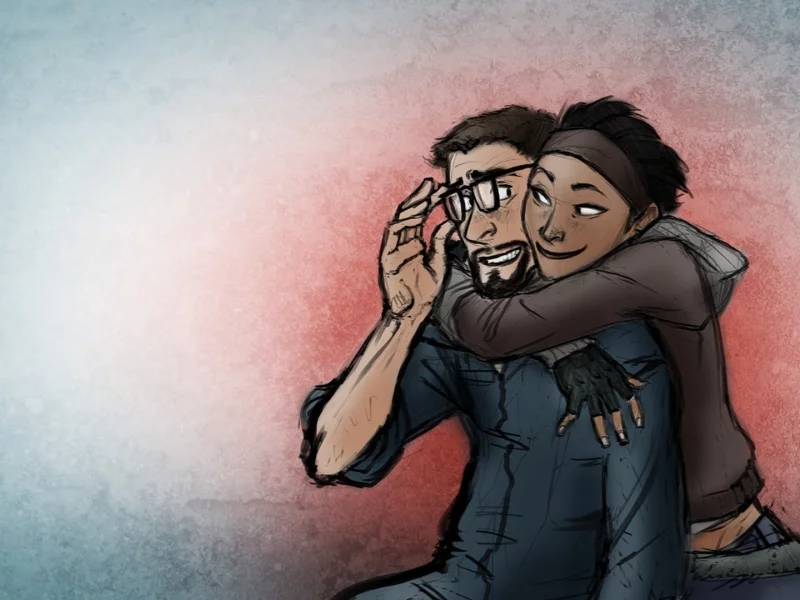 gordon freeman, hl2, alyx vance, half-life 2