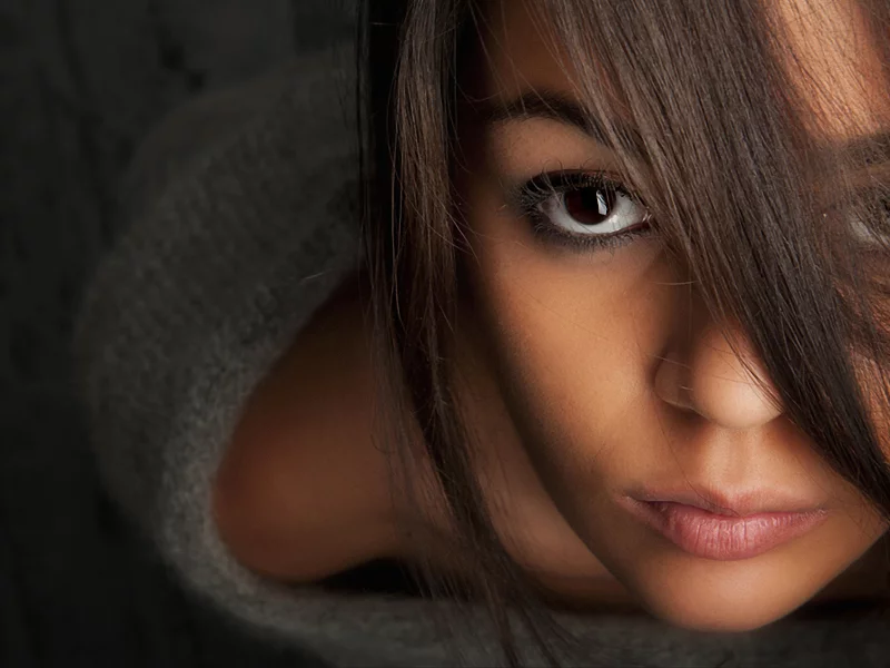 девушка, girl, взгляд