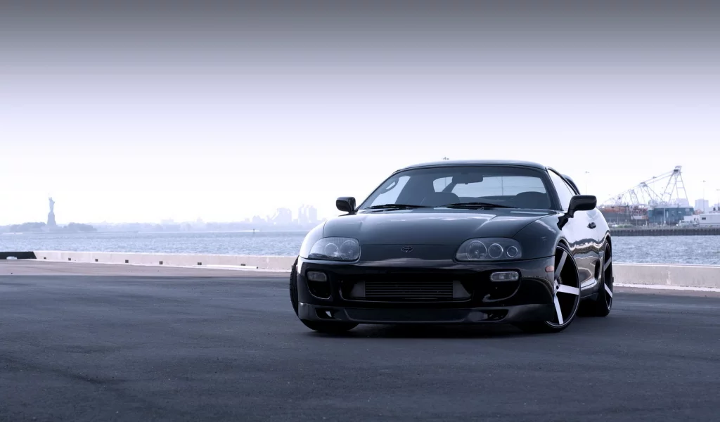 тойота, toyota, набережная, черная, супра, порт, тюнинг, supra