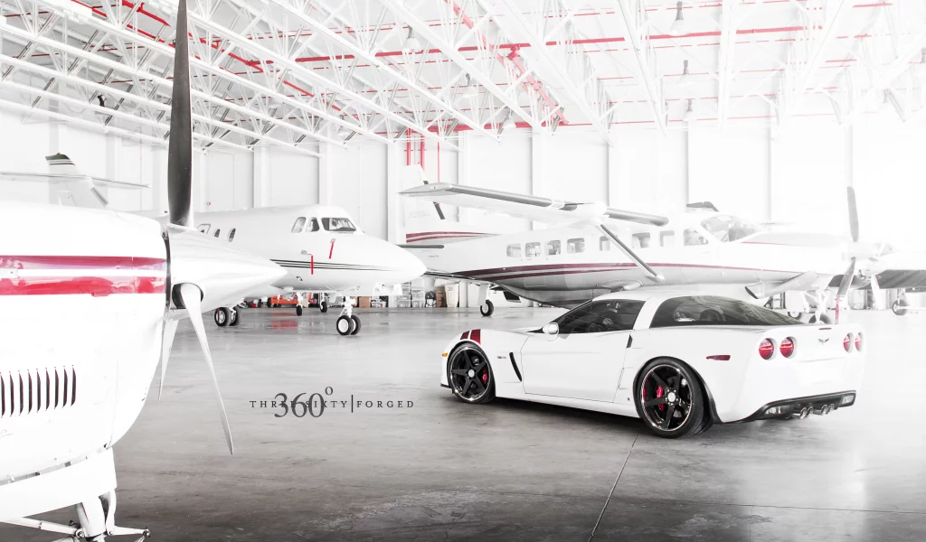 corvette, задняя часть, white, корвет, шевроле, chevrolet, 360 three sixty forged, z06, ангар