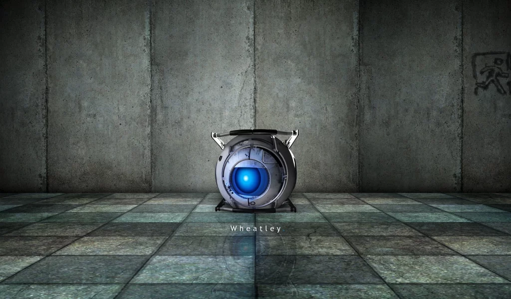 отражение, portal, wheatley