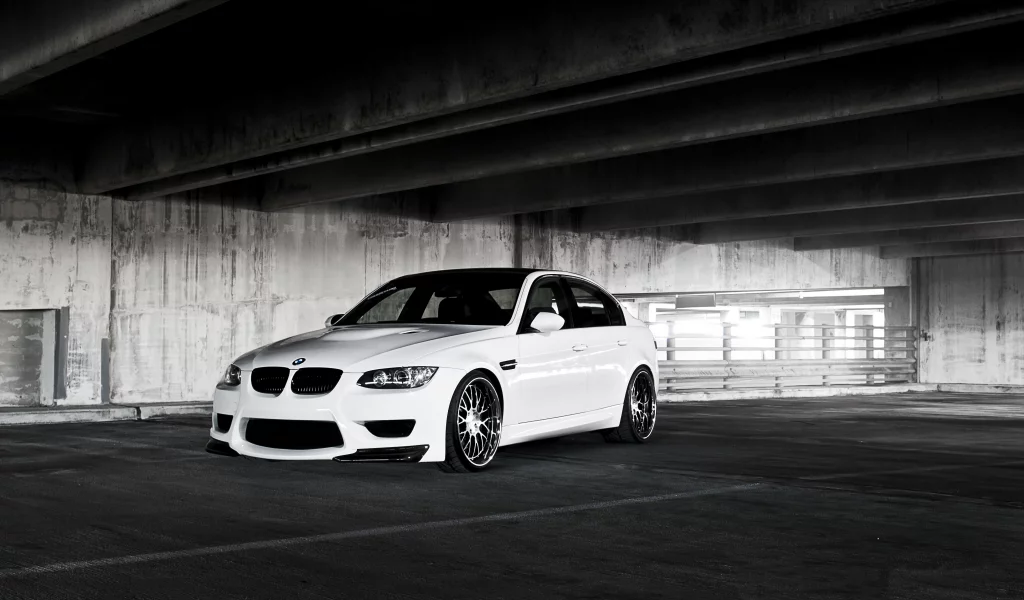белый, white, e90, m3, парковка, bmw, бмв