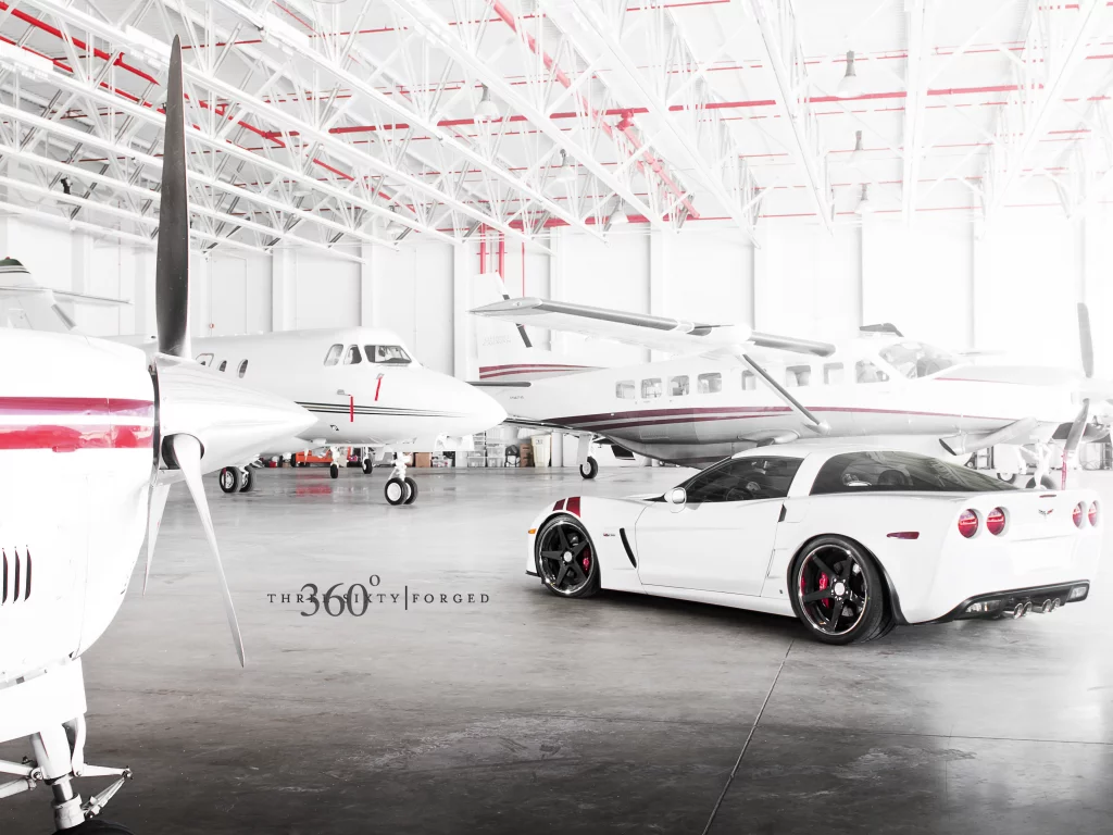 corvette, задняя часть, white, корвет, шевроле, chevrolet, 360 three sixty forged, z06, ангар
