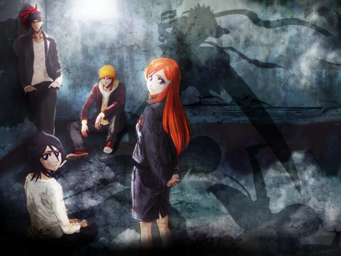 герои, abarai renji, куросаки ичиго, блич, bleach, иноуэ орихимэ, персонажи, kurosaki ichigo, rukia kuchiki, абарай ренджи, рукия кучики, арт, inoue orihime
