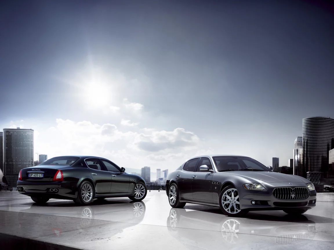 отражение, итальянская, quattroporte, каменные джунгли, солнце, maserati, небо, разные ракурсы, красивая машина, кваттропорте, мазерати