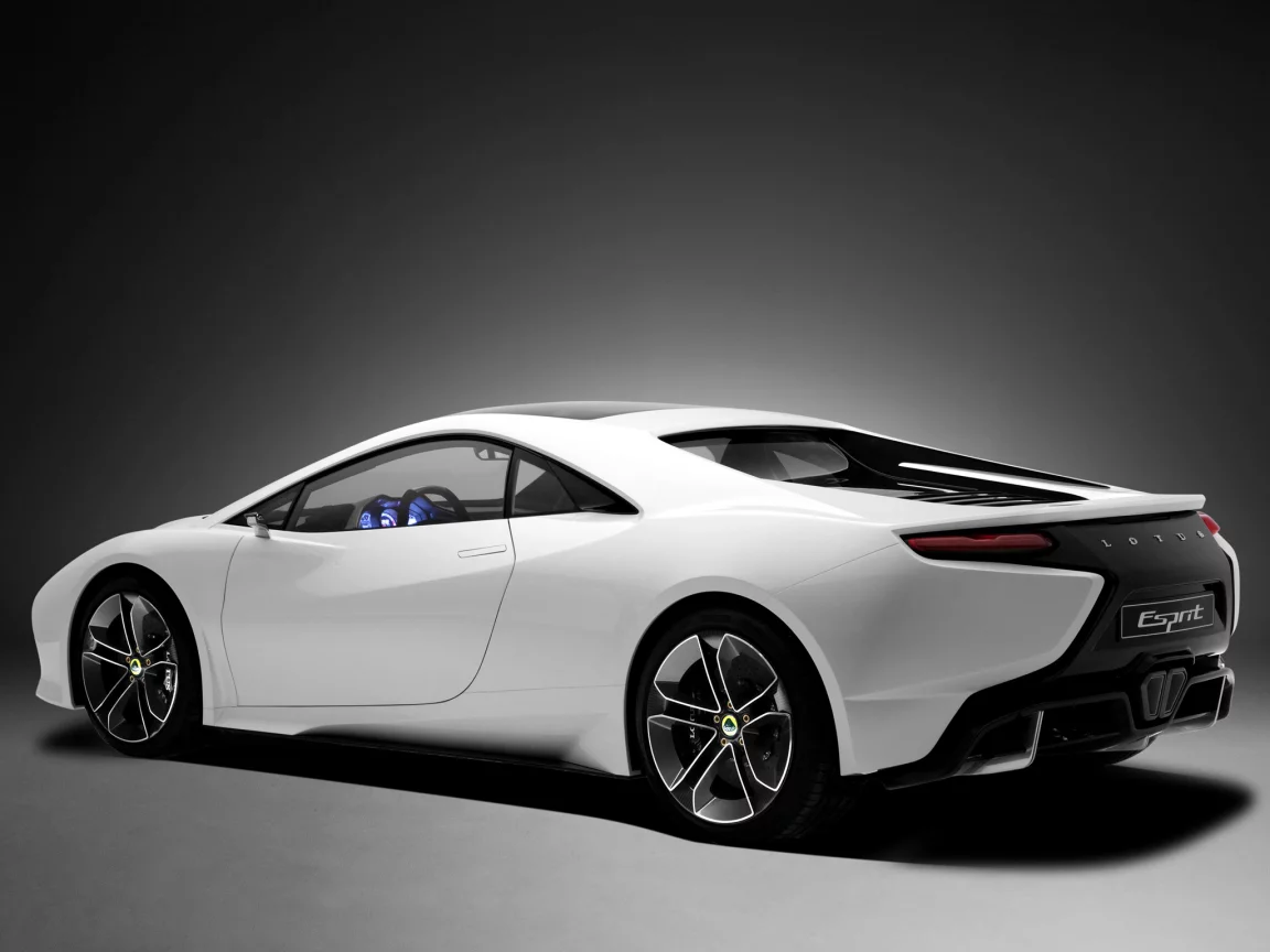 задняя часть, lotus, concept, white, esprit