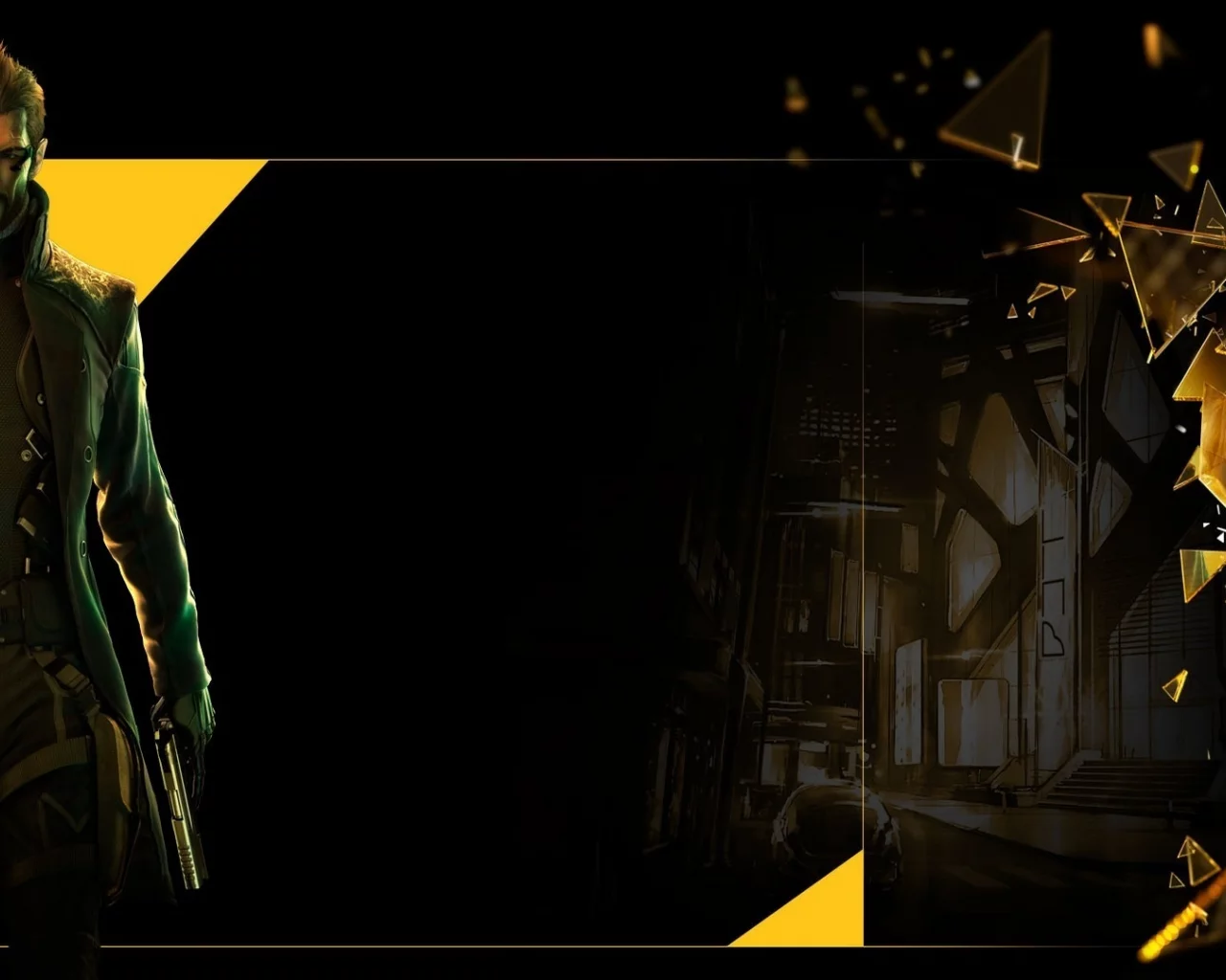 adam jensen, deus ex, осколки, human revolution