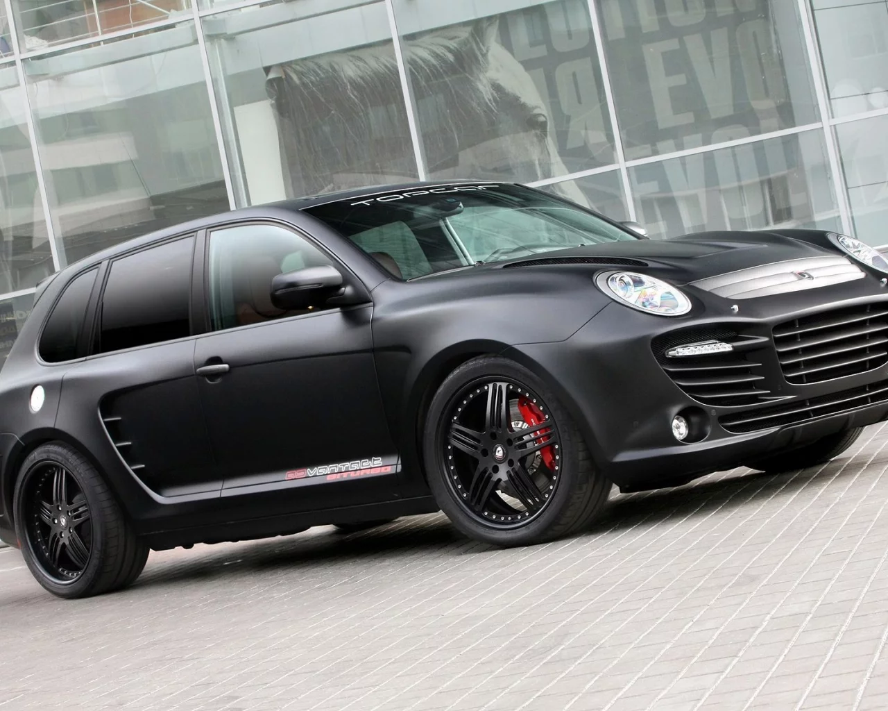 porsche, витрина, тюнинг, матовая, advantage, biturbo, диски, аллея
