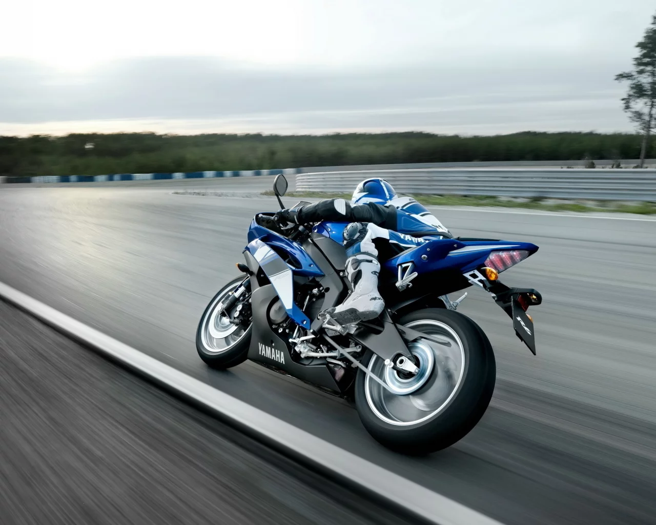 скорость, трасса, yamaha, r6