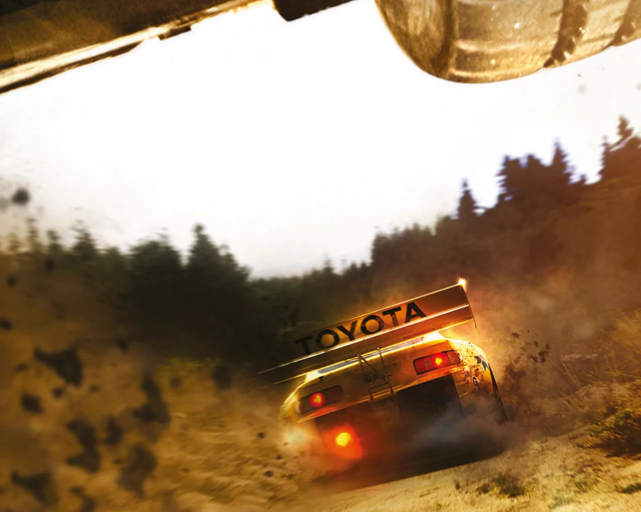 спойлер, гонка, тойота, игра, colin mcrae, supra, грязь, toyota, dirt