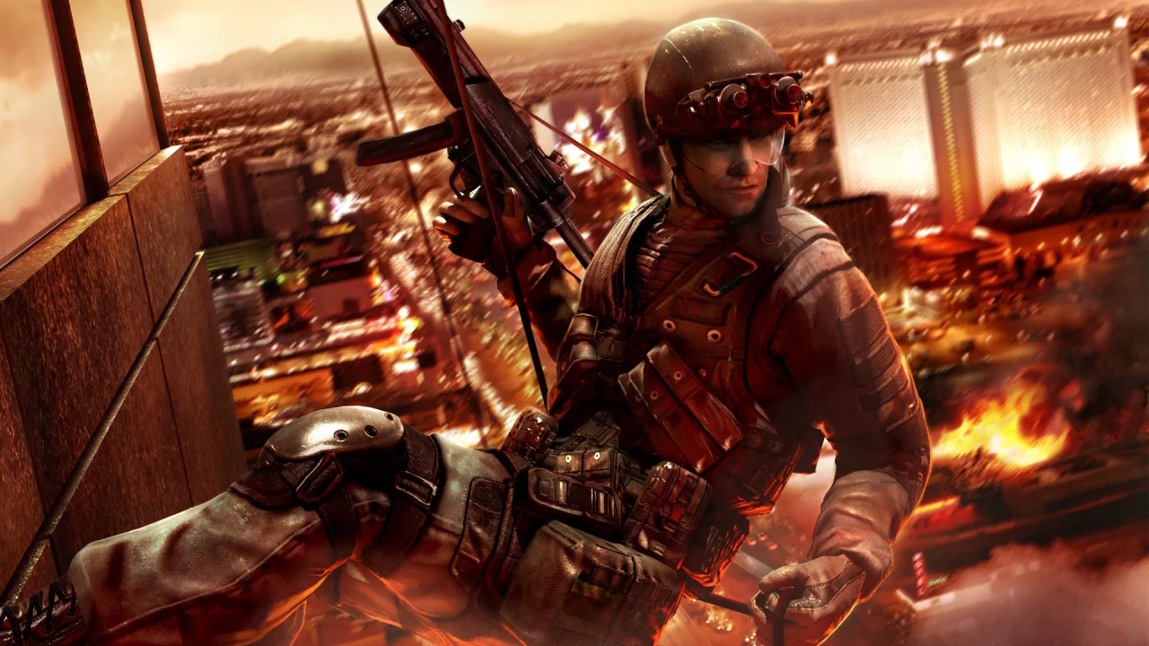 rainbow six, спецназ, мп5, огонь, вегас