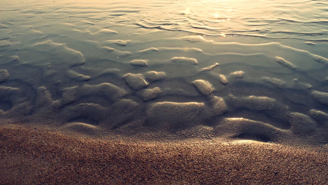 блики, берег, вода, море, лето, пляж, песок