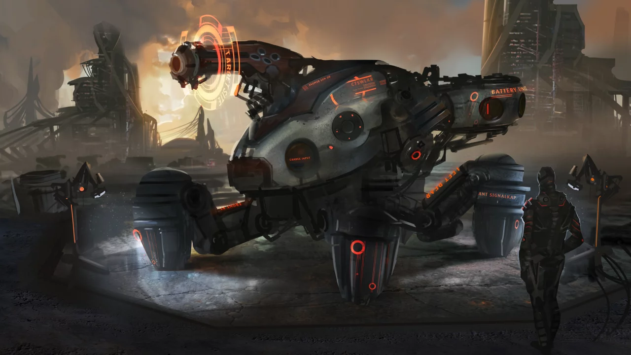 арт, mechanique, робот, человек, будущее, фантастика, by medders