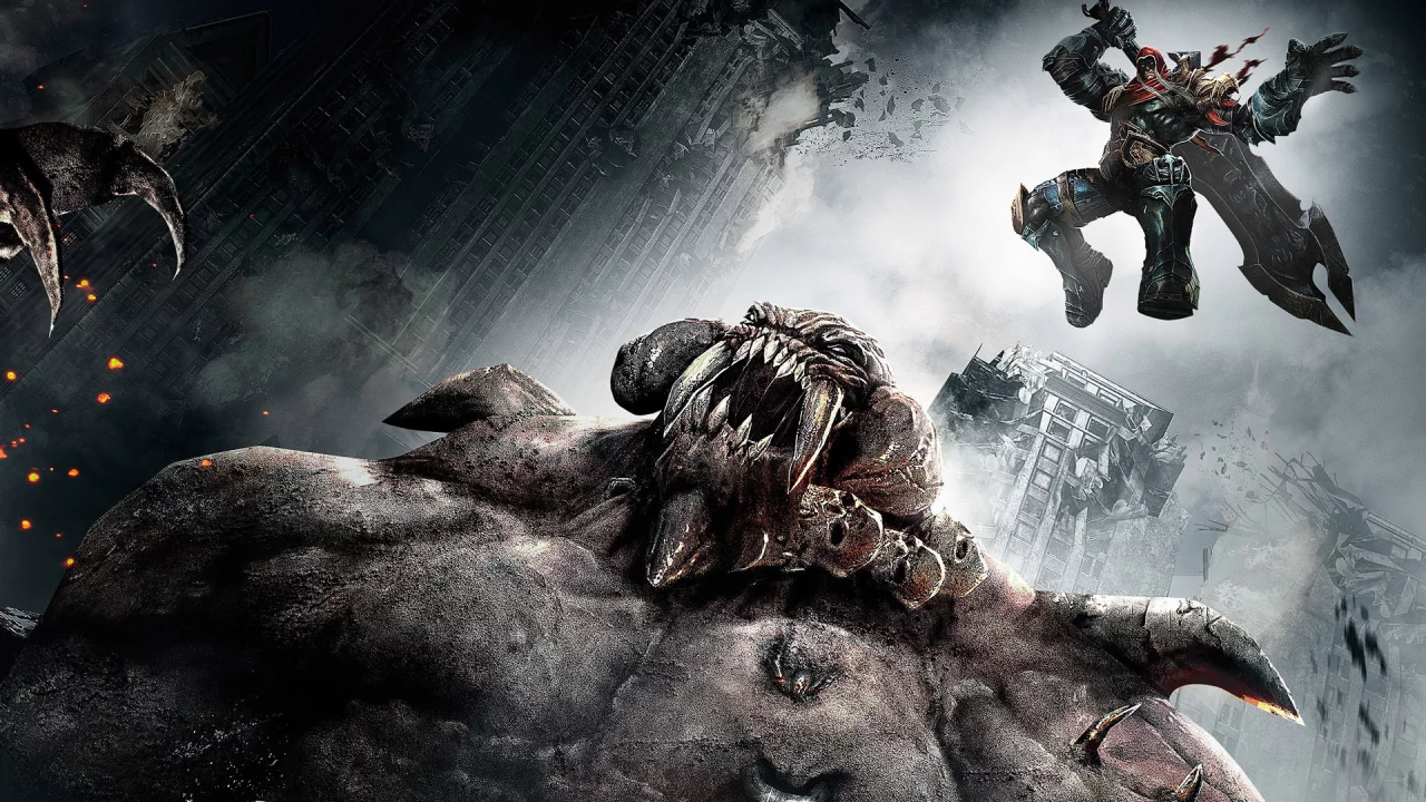 меч, демон, война, darksiders, апокалипсис