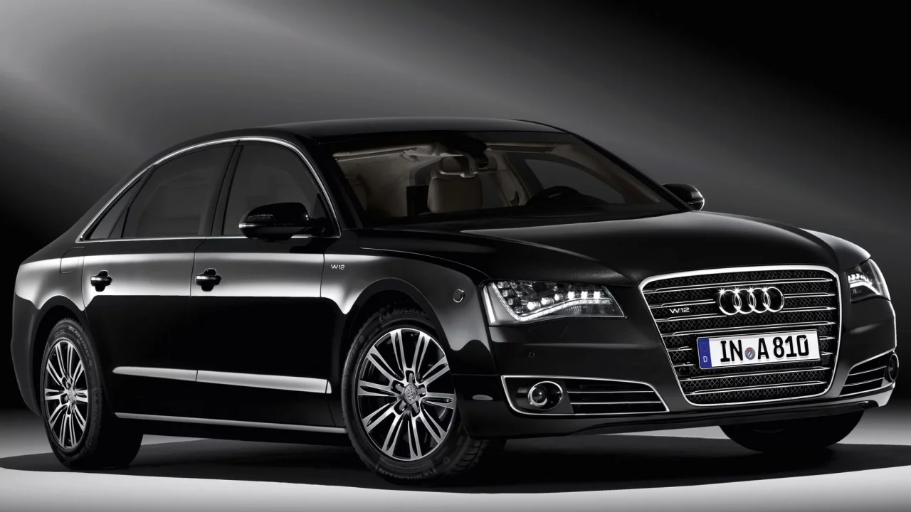 w12, ауди, черная, security, a8, audi, а8