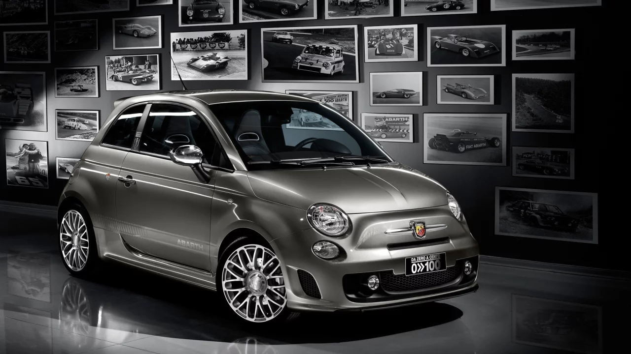 abarth, фиат, стена с фотографиями, ретро, fiat, da zero a cento, 500