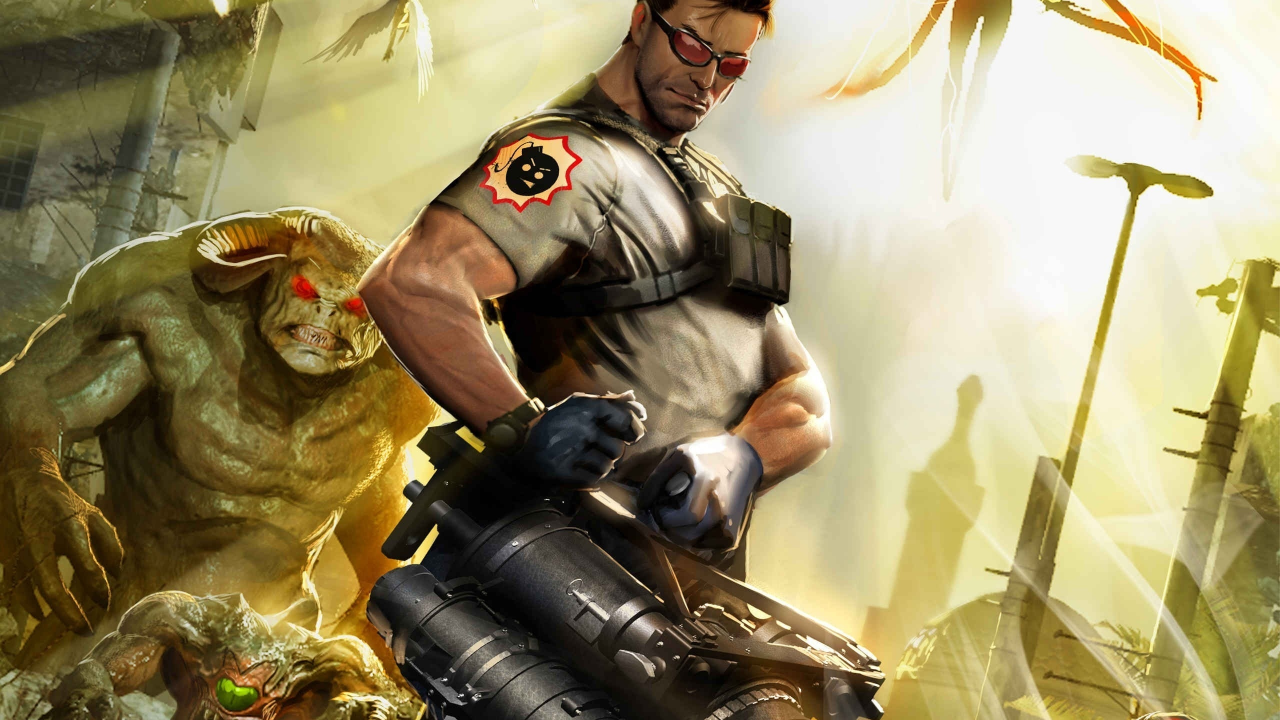 Картинка на рабочий стол serious sam 3, серьезный сэм 3, оружие, главный  герой, враги 1280 x 720