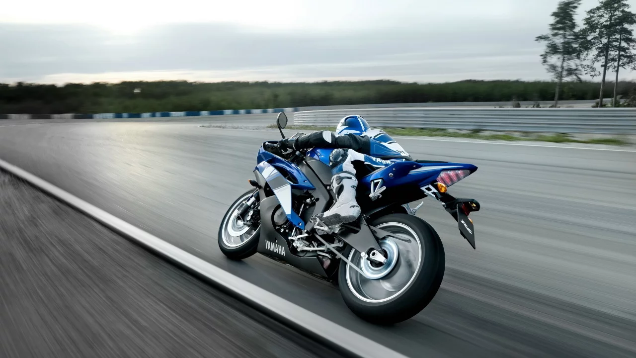 скорость, трасса, yamaha, r6