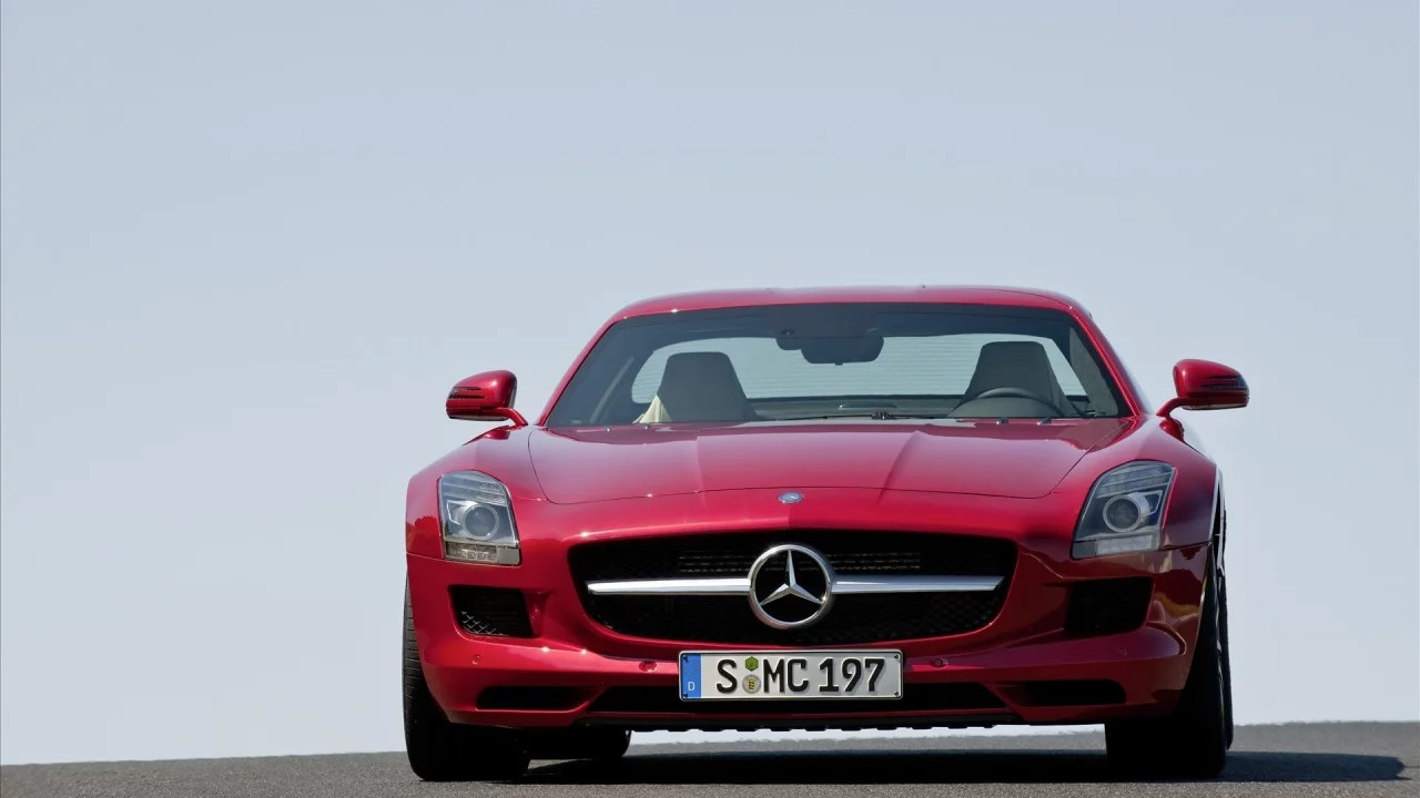 красный, тачки, мерседесы, benz sls amg, mercedes, дороги, дорога, машины