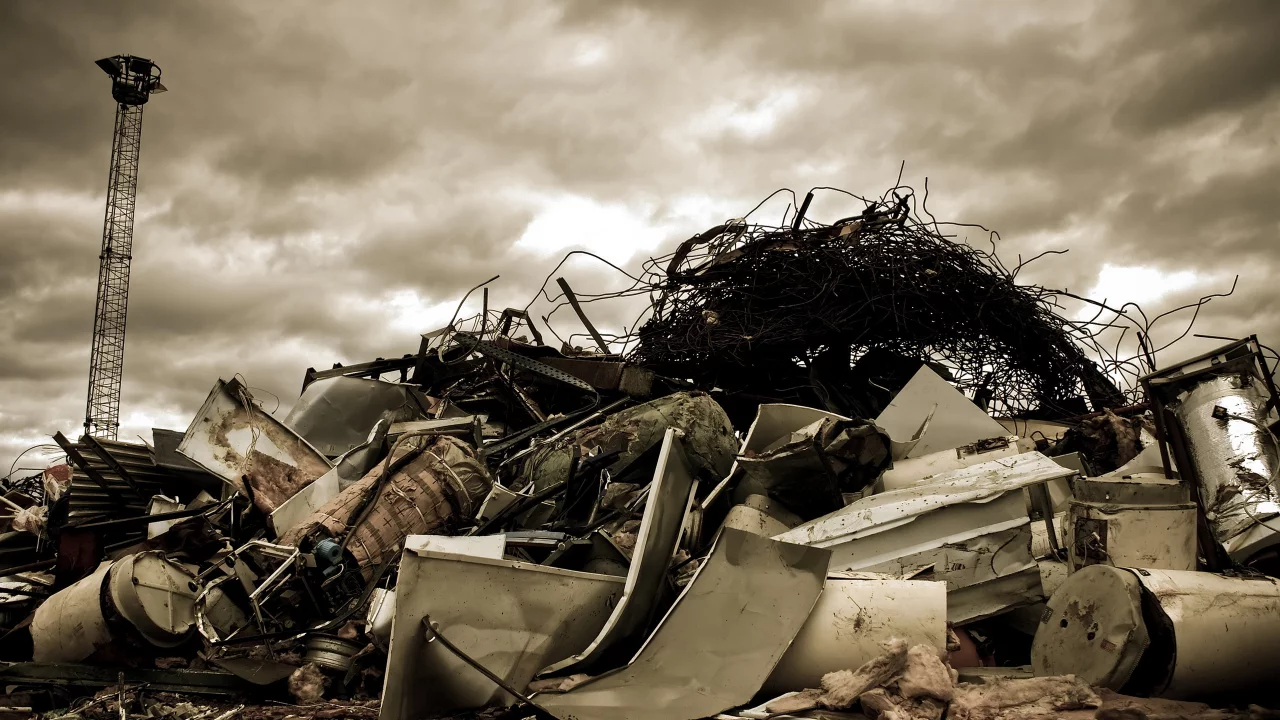 небо, металлолом, dump