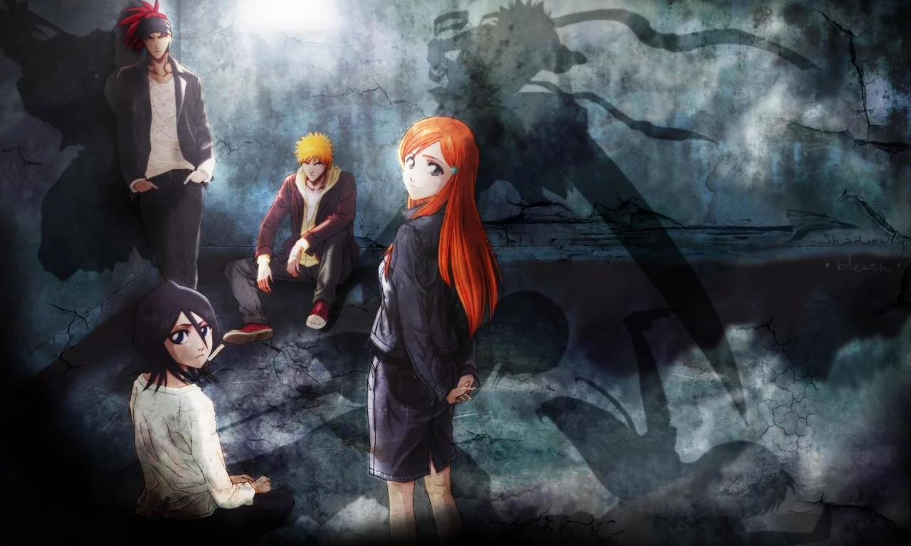герои, abarai renji, куросаки ичиго, блич, bleach, иноуэ орихимэ, персонажи, kurosaki ichigo, rukia kuchiki, абарай ренджи, рукия кучики, арт, inoue orihime