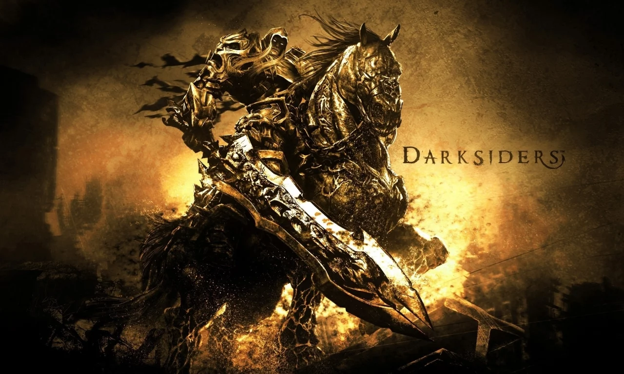 меч, war, всадник, апокалипсис, война, конь, darksiders