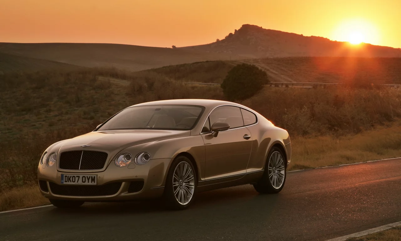 sunset, continental gt speed, bentley