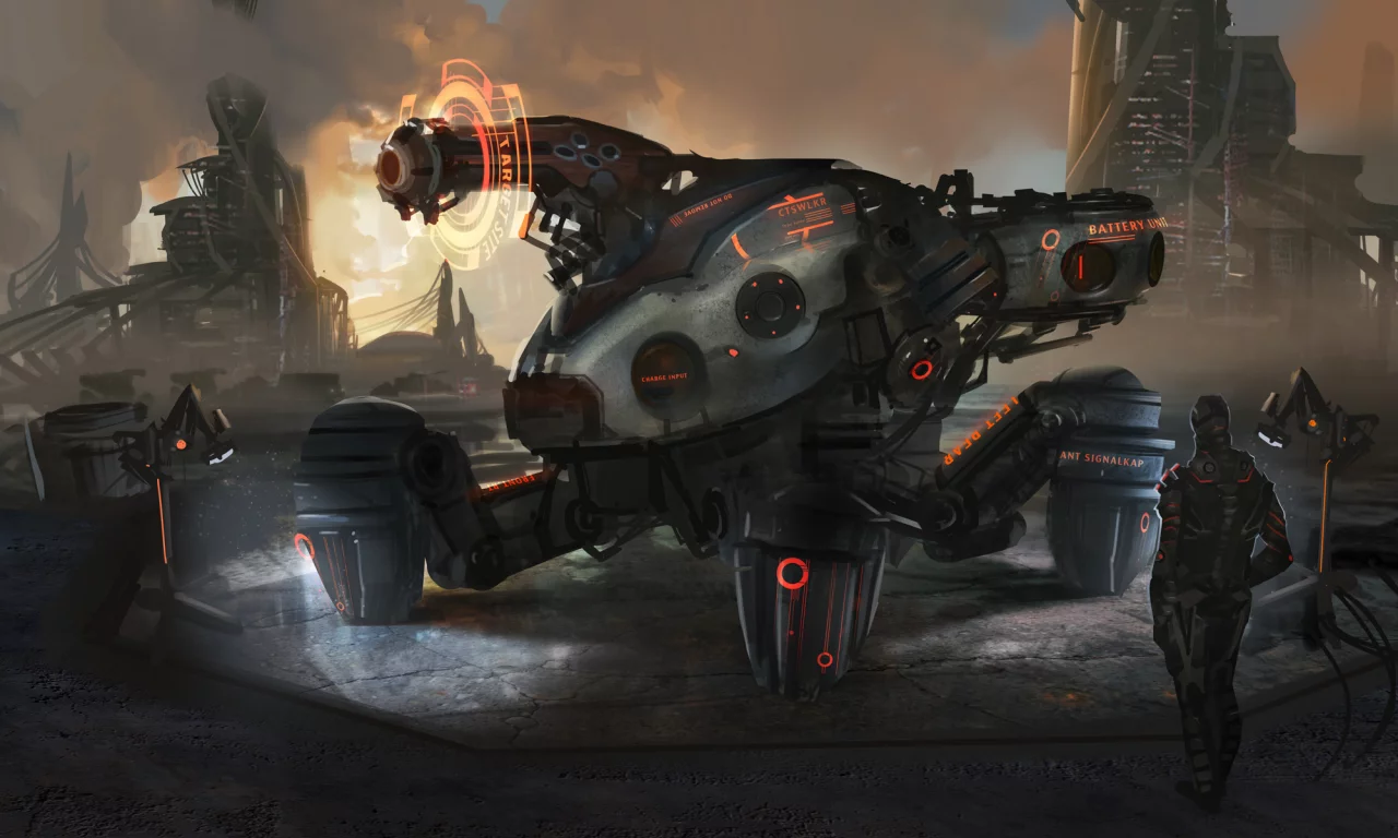 арт, mechanique, робот, человек, будущее, фантастика, by medders