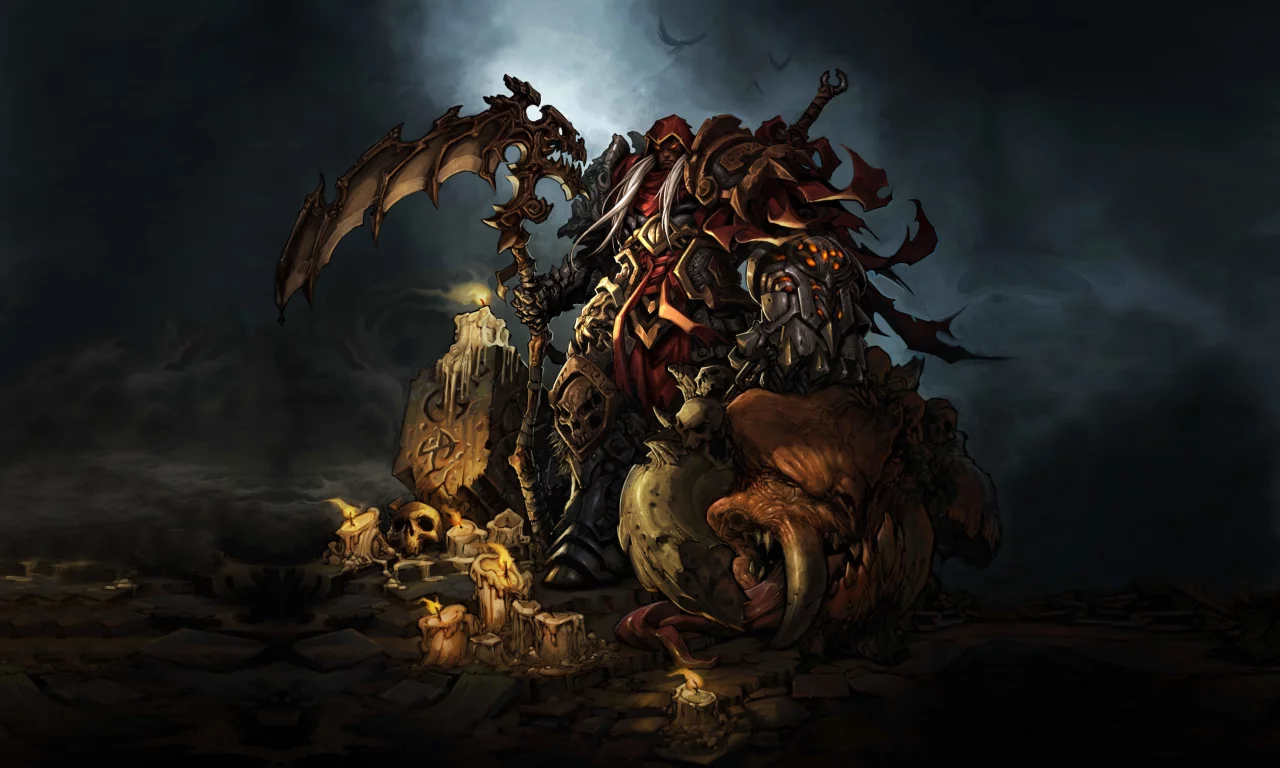 коса, darksiders, воин, монстр