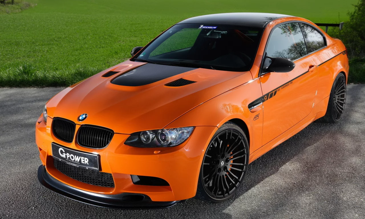 бмв, tornado-rs, оранжевый, тюнинг, g-power, m3