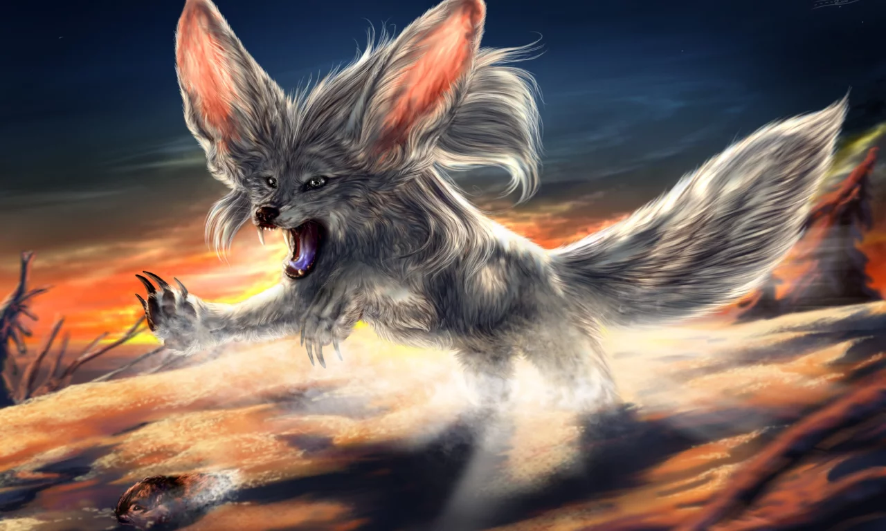 охота, fennec fox, пустынный лис, фенёк, hunt