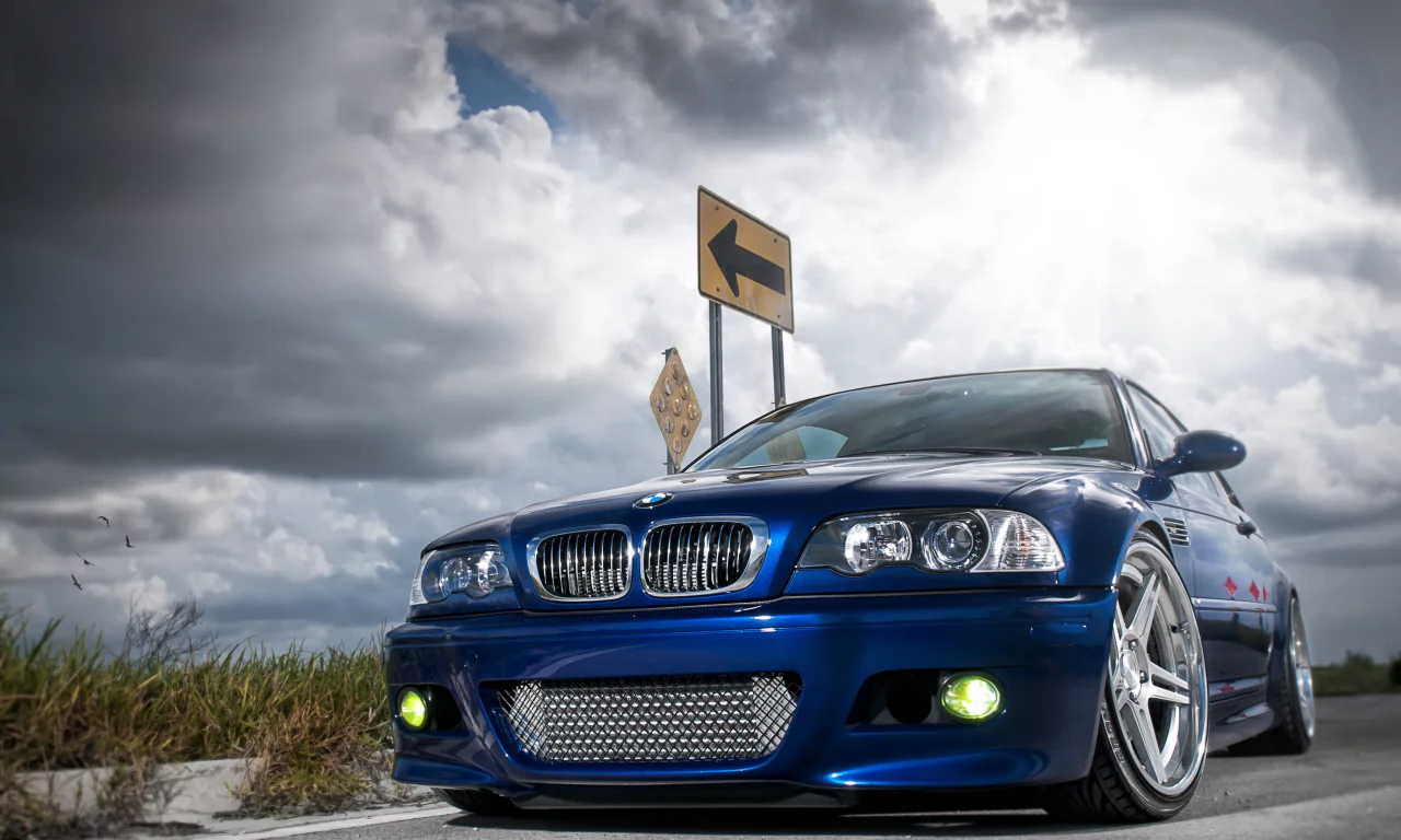 m3, небо, florida, дорога, облака, bmw, miami