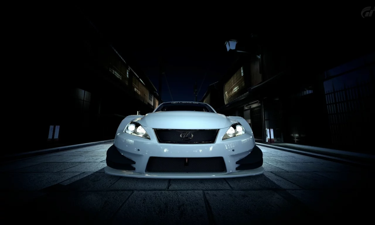 ночь, tuning, машины, фонари, lexus, тюнинг, gt5, япония, grantourismo5, игры, города, дым, дрифт, night