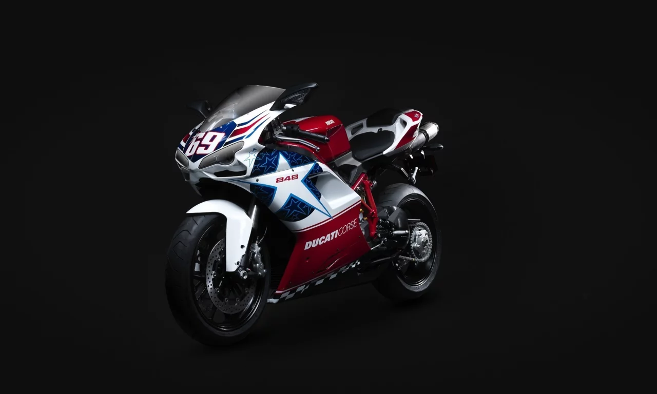 nicky hayden edition, superbike, 848, ducati, супербайк, дукати, чёрный фон, мотоцикл