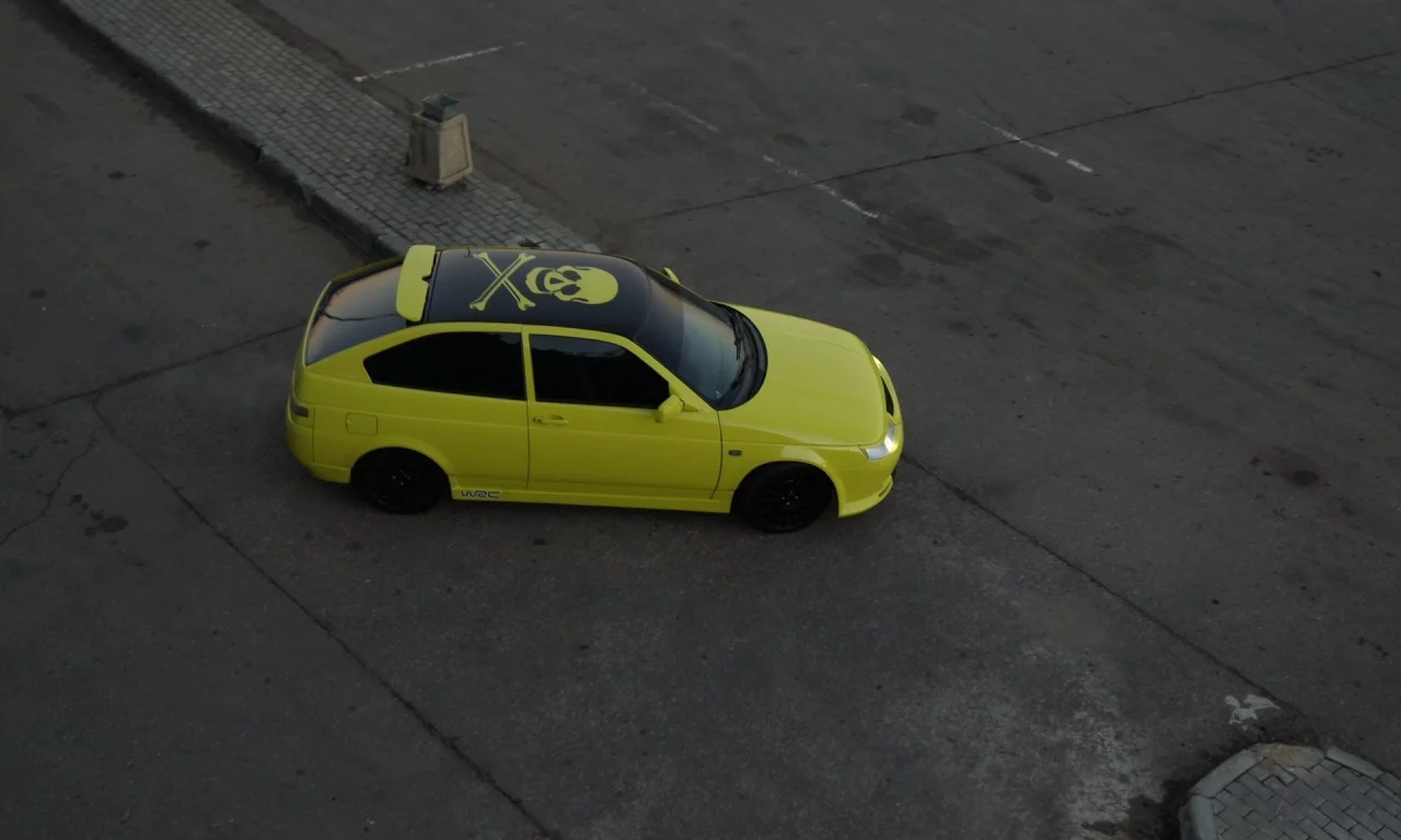 lada, car, тазик